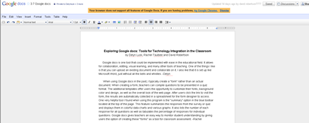 Google Docs Collaboration Project