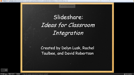David's Slideshare Collaboration Project