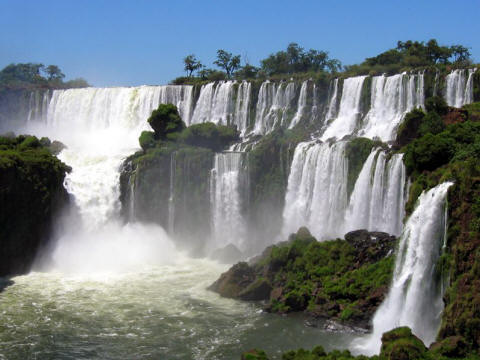 Iguaza Falls in Argentina.