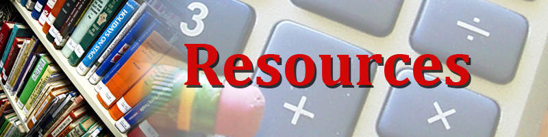 Banner for the resources page