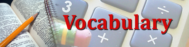 Banner for vocabulary page