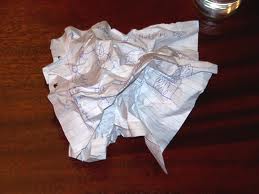 crumpled paper