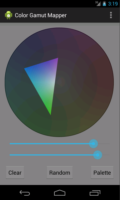 Color Gamut Mapper screen one