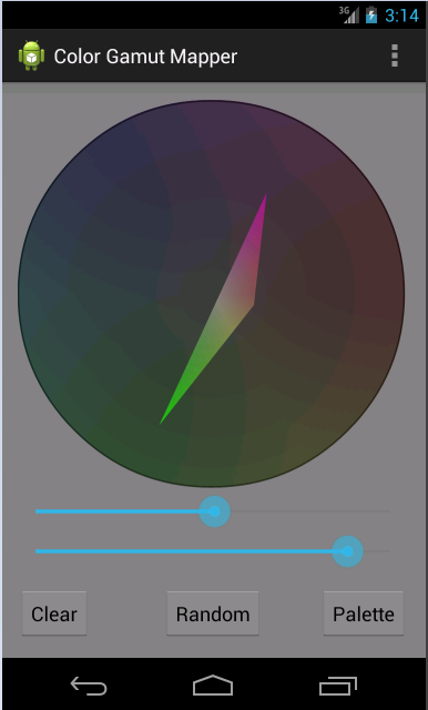 Color Gamut Mapper screen three