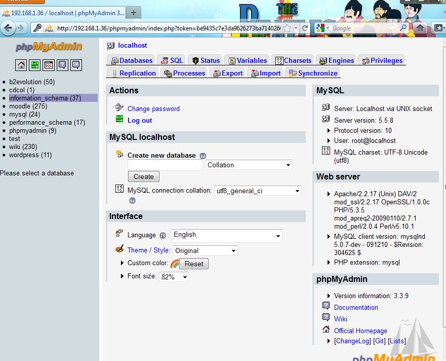 phpmyadmin