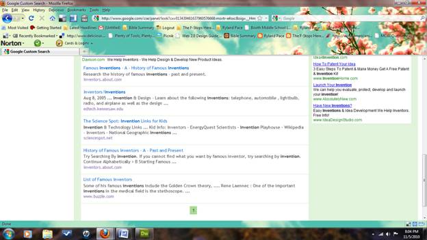 Google Search of Inventors