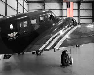 Airplane and Flag